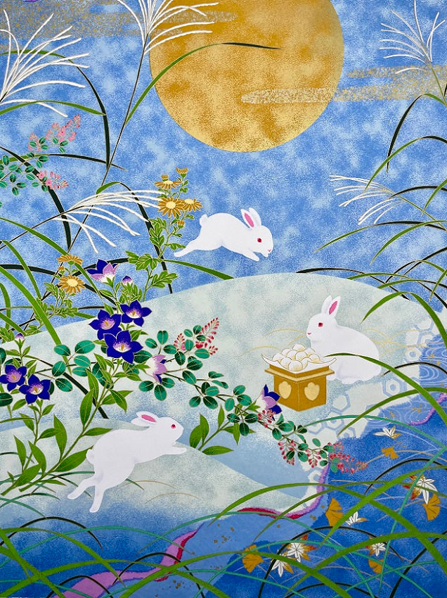 Sogara Yuzen Washi - Harvest Moon - SY026