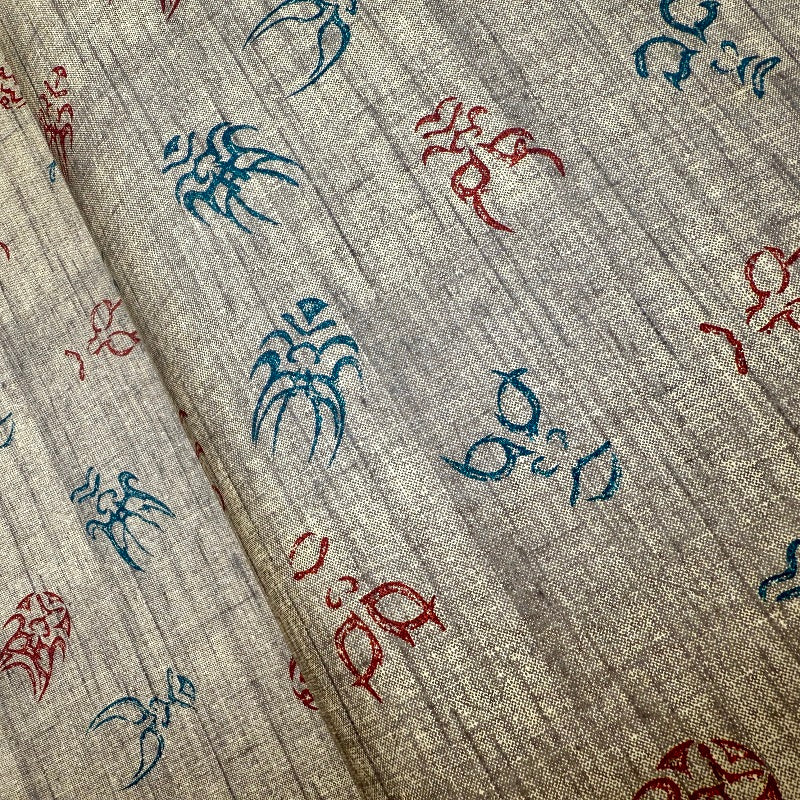 Japanese Yuzen Washi Paper - Kabuki Kumadori Makeup - Y1324