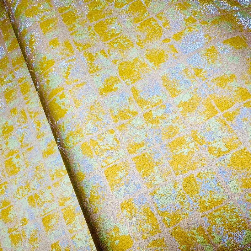 Japanese Yuzen Washi Paper - Gold Leaf - Copper - Y1355