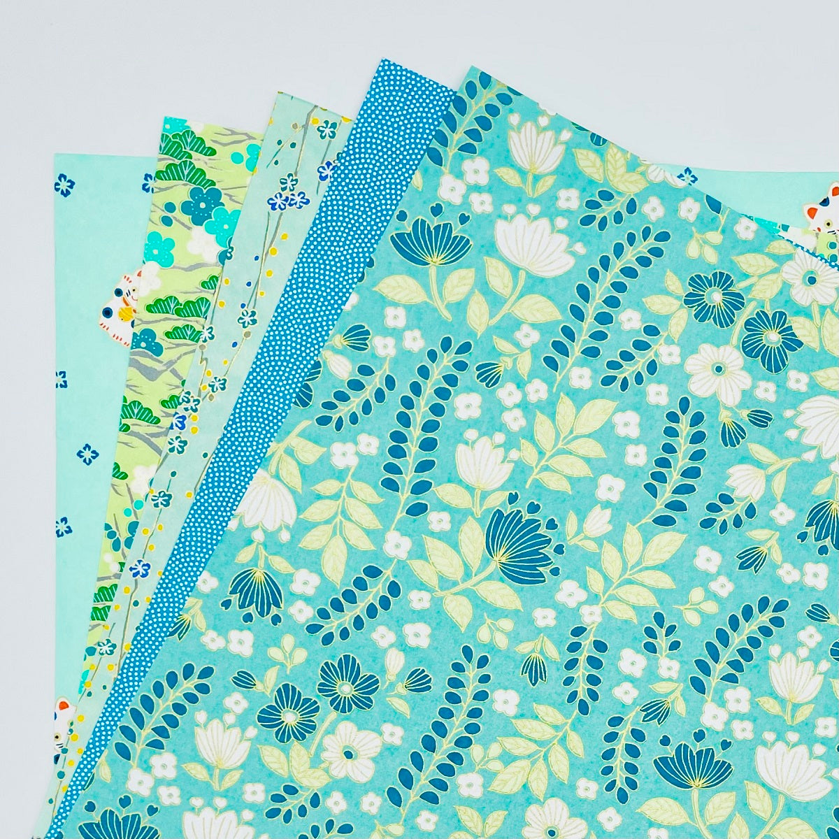 Mint Green Tairei Japanese Paper — Washi Arts