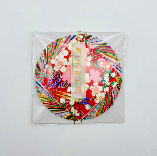 Origami 6x6cm, 40 sheets Pack - Yuzen Washi and Plain-colored Washi