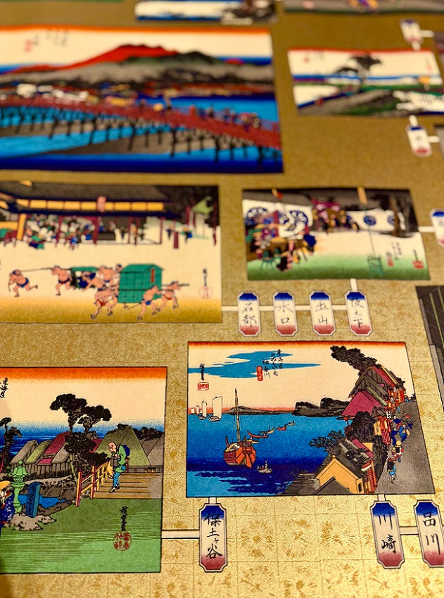 Sogara Yuzen Washi SY052 - Hiroshige Sugoroku