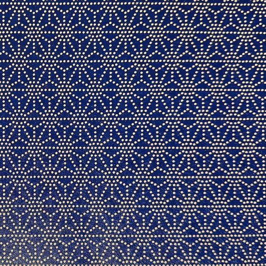 Urushi-Style Washi – Raised Lacquer Japanese Decorative Paper (Asanoha) U007