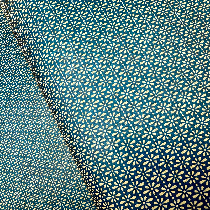 Urushi-Style Washi – Raised Lacquer Japanese Decorative Paper (Hanabishi) U008