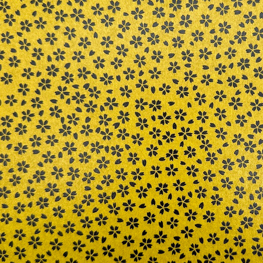 Urushi-Style Washi – Raised Lacquer Japanese Decorative Paper (Cherry blossoms) U010