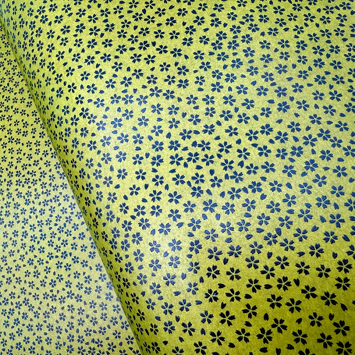 Urushi-Style Washi – Raised Lacquer Japanese Decorative Paper (Cherry blossoms) U011