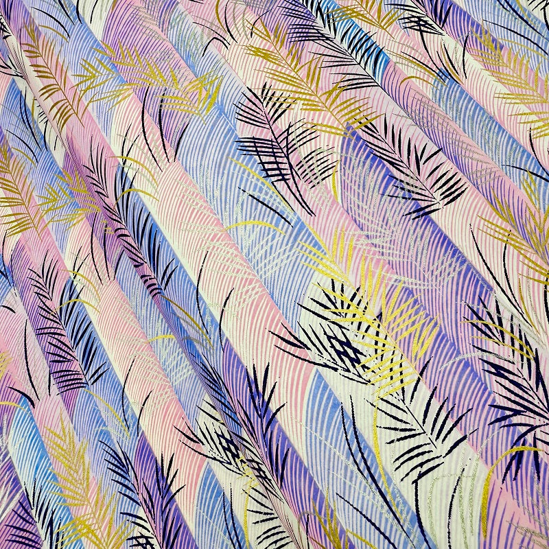 Japanese Yuzen Washi Paper - Pampas Grass - Purple - Y1309