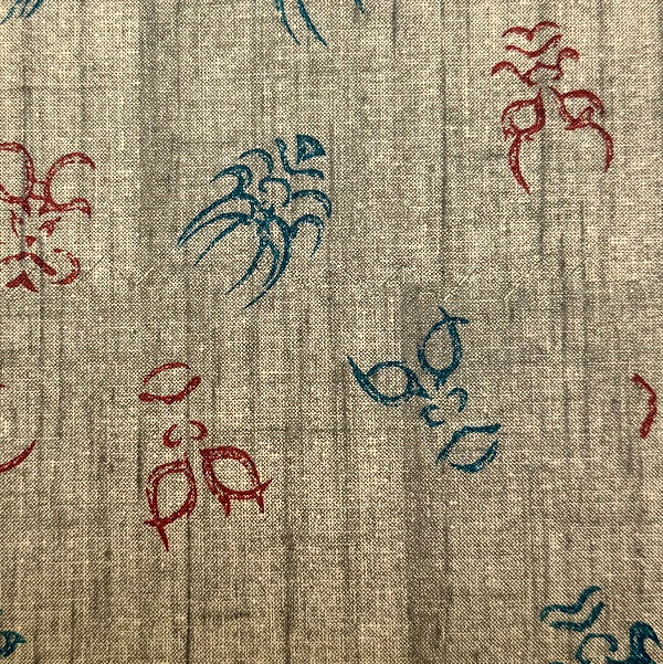 Japanese Yuzen Washi Paper - Kabuki Kumadori Makeup - Y1324