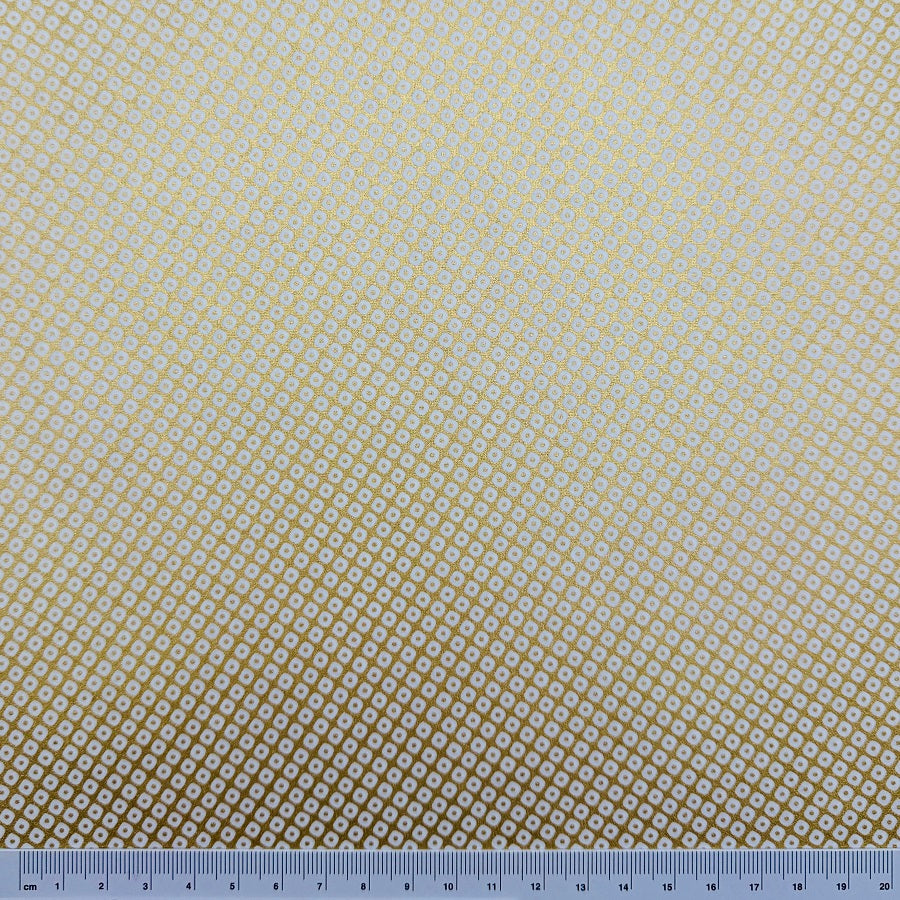 Japanese Yuzen Washi Paper - Kanoko - Gold - Y1330