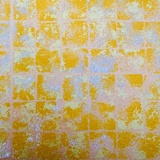 Japanese Yuzen Washi Paper - Gold Leaf - Copper - Y1355