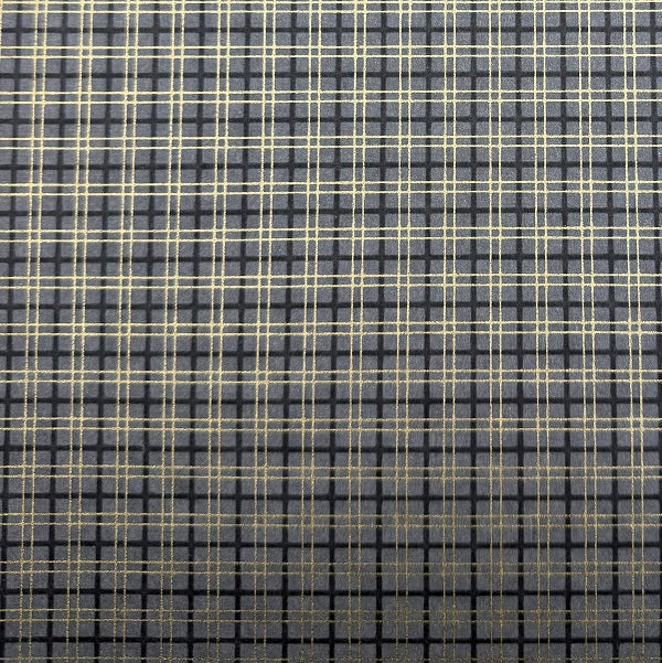 Japanese Yuzen Washi Paper - Checkered - Grey - Y1358
