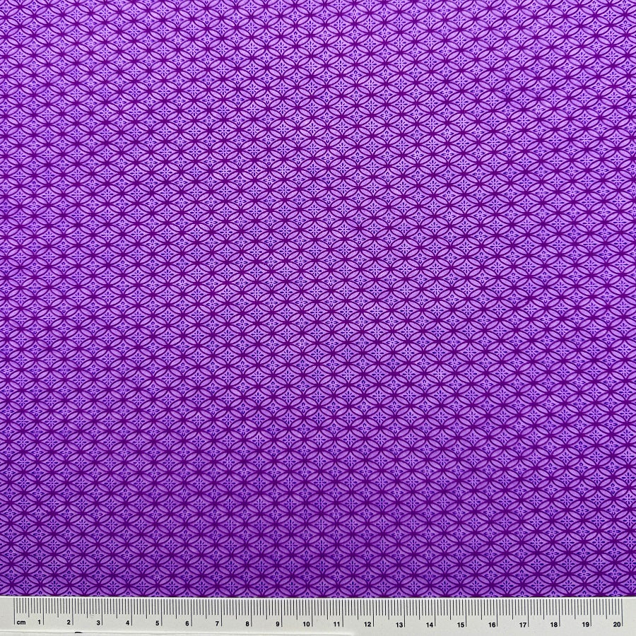 Japanese Yuzen Washi Paper - Shippo - Purple - Y1367
