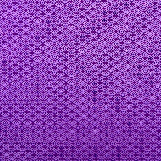 Japanese Yuzen Washi Paper - Shippo - Purple - Y1367