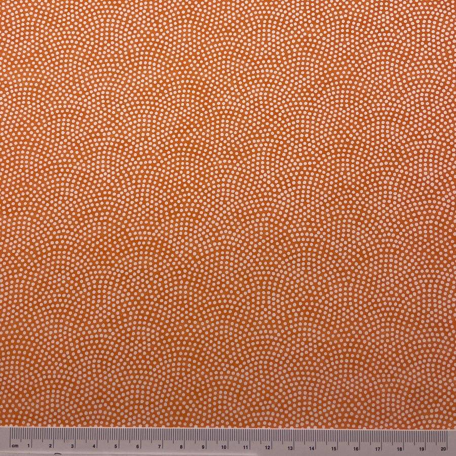 Japanese Yuzen Washi Paper - Samekomon - Orange/White - Y1453