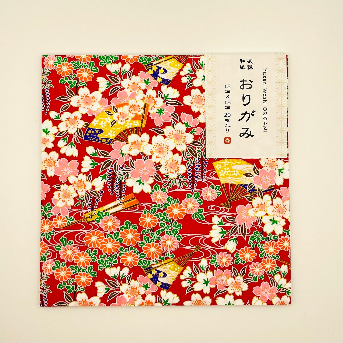  Yuzen Washi Paper 15x15cm Japanese Chiyogami Origami